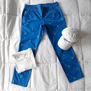 Old Navy Embroidered Anchor Chinos